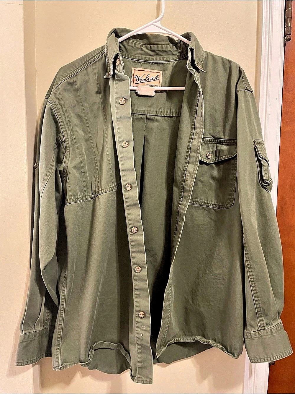 Vintage Woolrich Outdoor Guide Collection Utility Shirt in Green